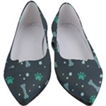 Bons Foot Prints Pattern Background Women s Block Heels 