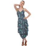 Bons Foot Prints Pattern Background Layered Bottom Dress