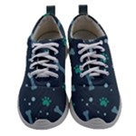 Bons Foot Prints Pattern Background Women Athletic Shoes