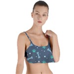 Bons Foot Prints Pattern Background Layered Top Bikini Top 