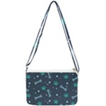Bons Foot Prints Pattern Background Double Gusset Crossbody Bag