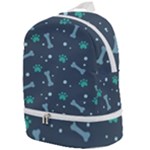 Bons Foot Prints Pattern Background Zip Bottom Backpack