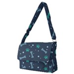 Bons Foot Prints Pattern Background Full Print Messenger Bag (M)