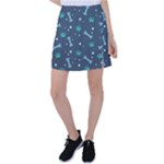 Bons Foot Prints Pattern Background Tennis Skirt