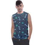 Bons Foot Prints Pattern Background Men s Regular Tank Top