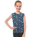 Bons Foot Prints Pattern Background Kids  Mesh Tank Top