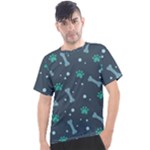 Bons Foot Prints Pattern Background Men s Sport Top