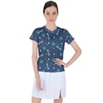 Bons Foot Prints Pattern Background Women s Sports Top