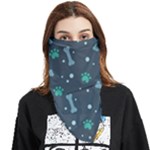 Bons Foot Prints Pattern Background Face Covering Bandana (Triangle)