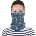 Bons Foot Prints Pattern Background Face Seamless Bandana (Adult)