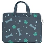 Bons Foot Prints Pattern Background MacBook Pro 13  Double Pocket Laptop Bag
