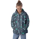 Bons Foot Prints Pattern Background Kids  Oversized Hoodie