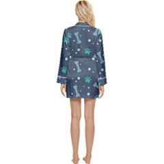 Long Sleeve Satin Robe 