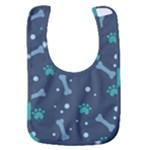 Bons Foot Prints Pattern Background Baby Bib