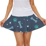 Bons Foot Prints Pattern Background Women s Skort