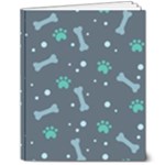 Bons Foot Prints Pattern Background 8  x 10  Hardcover Notebook
