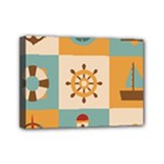 Nautical Elements Collection Mini Canvas 7  x 5  (Stretched)