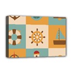 Nautical Elements Collection Deluxe Canvas 18  x 12  (Stretched)