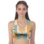 Nautical Elements Collection Fitness Sports Bra
