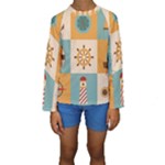 Nautical Elements Collection Kids  Long Sleeve Swimwear