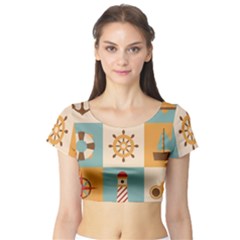 Short Sleeve Crop Top 