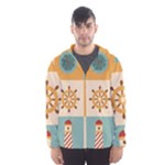 Nautical Elements Collection Men s Hooded Windbreaker