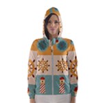 Nautical Elements Collection Women s Hooded Windbreaker