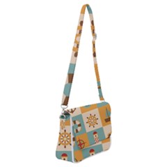Shoulder Bag with Back Zipper 