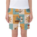 Nautical Elements Collection Women s Basketball Shorts