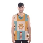 Nautical Elements Collection Men s Basketball Tank Top