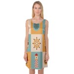 Nautical Elements Collection Sleeveless Satin Nightdress