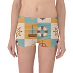 Nautical Elements Collection Reversible Boyleg Bikini Bottoms