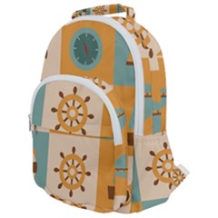 Rounded Multi Pocket Backpack 
