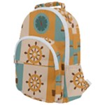 Nautical Elements Collection Rounded Multi Pocket Backpack