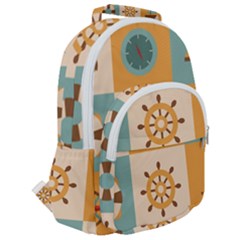 Rounded Multi Pocket Backpack 