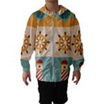 Nautical Elements Collection Kids  Hooded Windbreaker