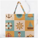 Zipper Large Tote Bag 