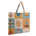 Zipper Large Tote Bag 