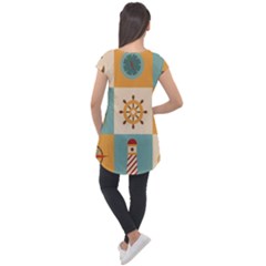 Cap Sleeve High Low Top 