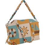 Nautical Elements Collection Canvas Crossbody Bag