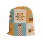 Nautical Elements Collection Drawstring Pouch (XL)