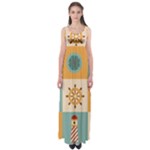 Nautical Elements Collection Empire Waist Maxi Dress