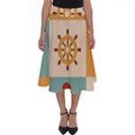 Nautical Elements Collection Perfect Length Midi Skirt