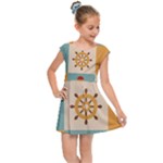 Nautical Elements Collection Kids  Cap Sleeve Dress