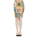 Nautical Elements Collection Midi Wrap Pencil Skirt