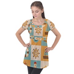 Puff Sleeve Tunic Top 