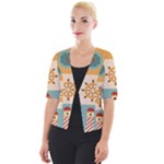 Nautical Elements Collection Cropped Button Cardigan