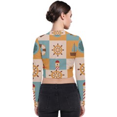 Long Sleeve Zip Up Bomber Jacket 