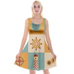 Nautical Elements Collection Reversible Velvet Sleeveless Dress