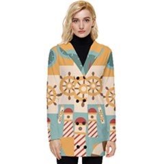Button Up Hooded Coat  